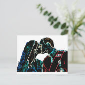 Carte Postale Neon Will et Kate (Debout devant)