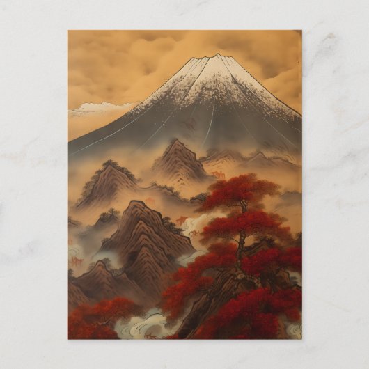 Carte Postale NeoNihonga Fuji 003 (Devant)