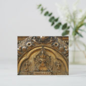 Carte Postale Népal Deity Carving (Debout devant)