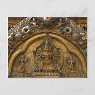 Carte Postale Népal Deity Carving