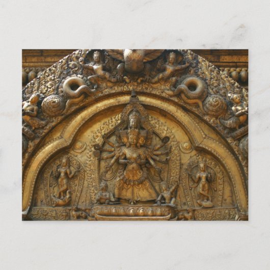 Carte Postale Népal Deity Carving (Devant)