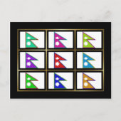 Carte postale Népal Multihue Flags (Devant)