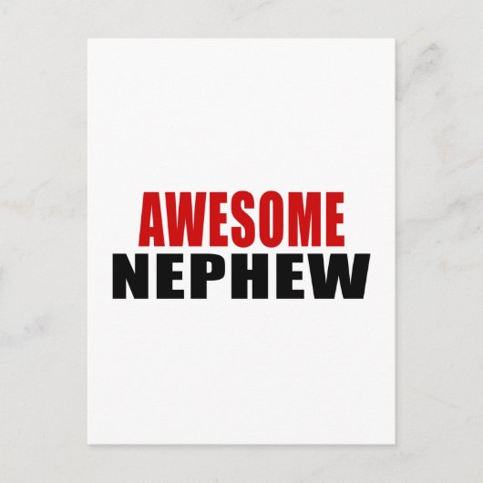 CARTE POSTALE NEPHEW ÉTONNANT (Devant)