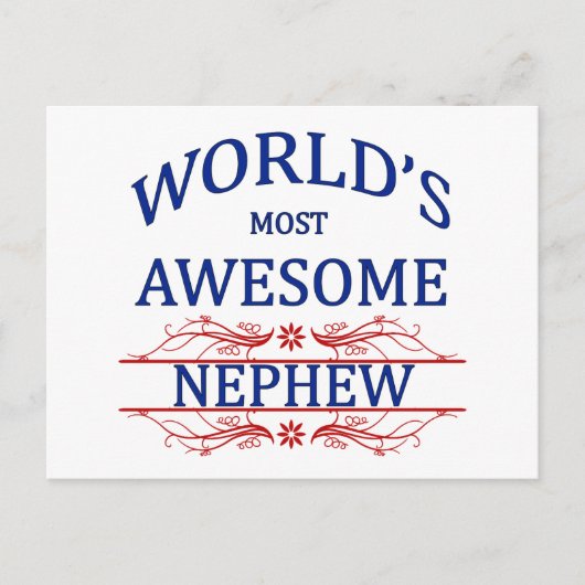 Carte Postale Nephew le plus génial au monde (Devant)