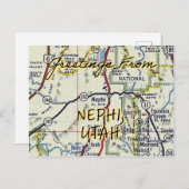 Carte Postale Nephi UT Vintage (Devant / Derrière)