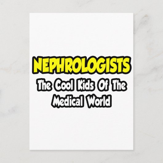 Carte Postale Néphrologistes...Enfants Cool du monde Médicale (Devant)