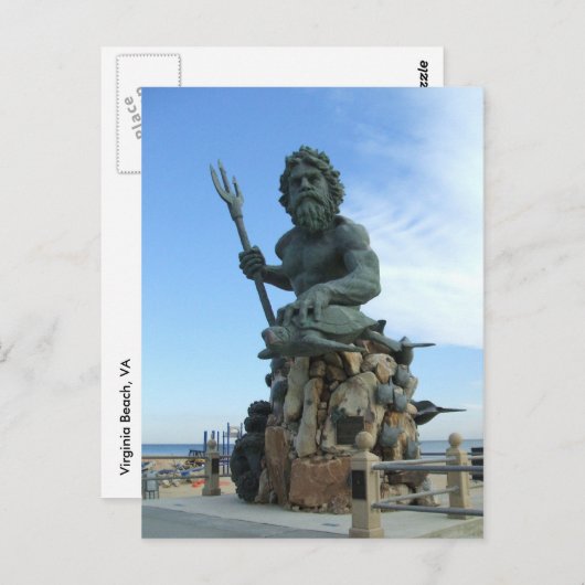 Carte postale Neptune (Devant / Derrière)