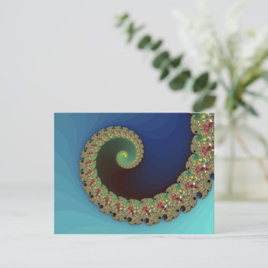 Carte Postale Neptune - Art Fractal (Debout devant)