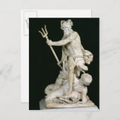 Carte Postale Neptune Calmant les Vagues, 1757 (Devant / Derrière)