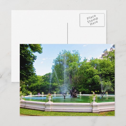 Carte postale Neptune Fountain (Devant / Derrière)