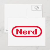 Carte Postale Nerd (Devant / Derrière)