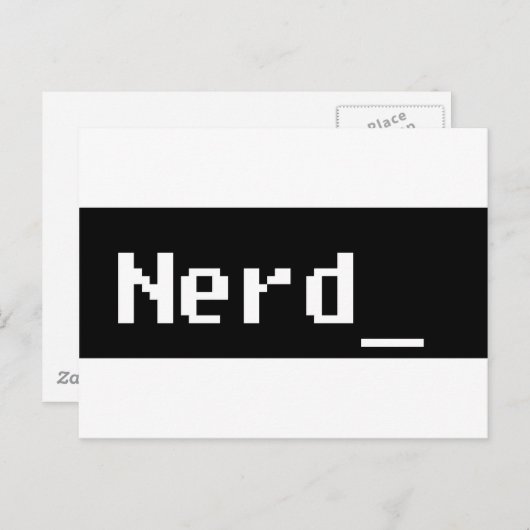 Carte Postale Nerd (Devant / Derrière)