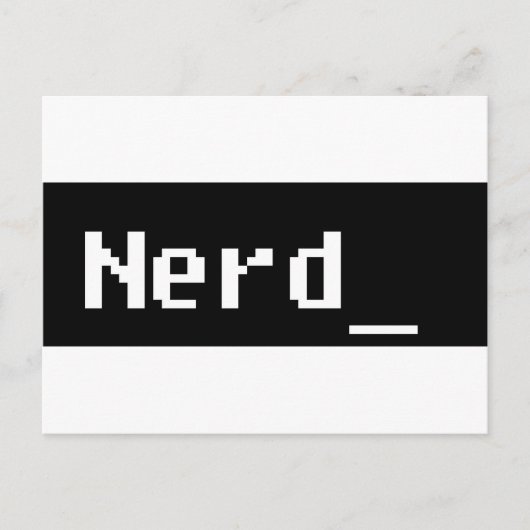 Carte Postale Nerd (Devant)