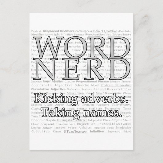 Carte postale Nerd Word (Devant)
