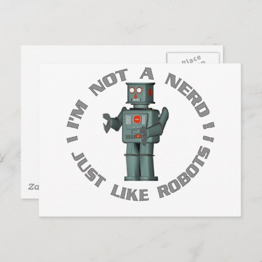Carte Postale NerdBot (Devant / Derrière)