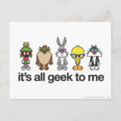 Carte Postale Nerds LOONEY TUNES™ - Tous Geeks pour moi (Devant)