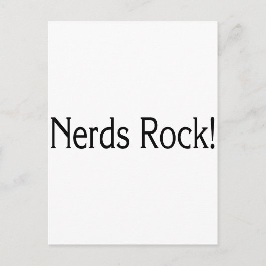 Carte Postale Nerds Rock (Devant)