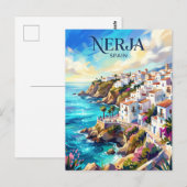 Carte Postale Nerja Espagne (Devant / Derrière)