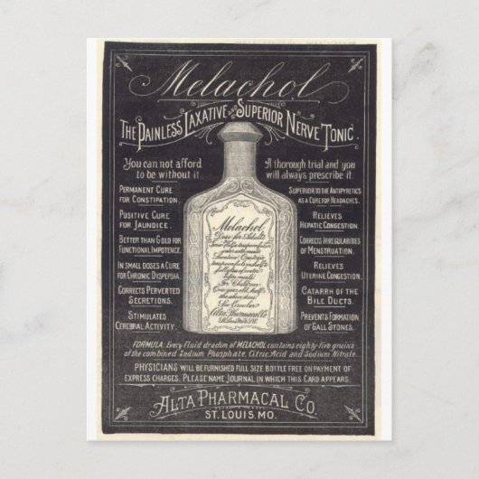 Carte Postale Nerve victorienne Tonique (Devant)