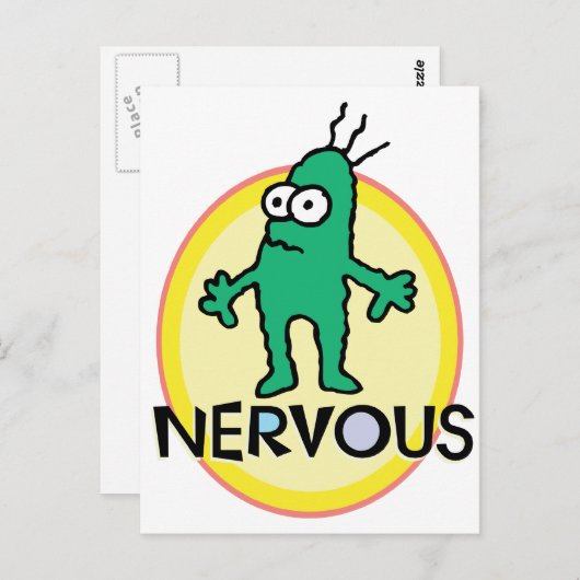 Carte Postale Nerveux (Devant / Derrière)