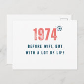 Carte Postale nés dans les années 1970 (Devant / Derrière)