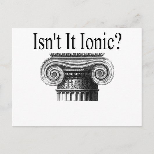 Carte Postale N'est-ce pas ionique ? (Devant)