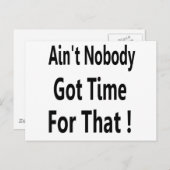 Carte Postale N'est personne heure obtenue pour ce Meme (Devant / Derrière)