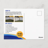 Carte Postale Nettoyage de la fenêtre de la maison de lavage sou (Dos)