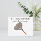 Carte Postale Nettoyage de la maison Publicité d'entreprise dome (Debout devant)