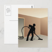 Carte Postale Nettoyage de tapis (Devant / Derrière)