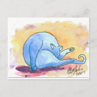 Carte Postale NettoyageChat