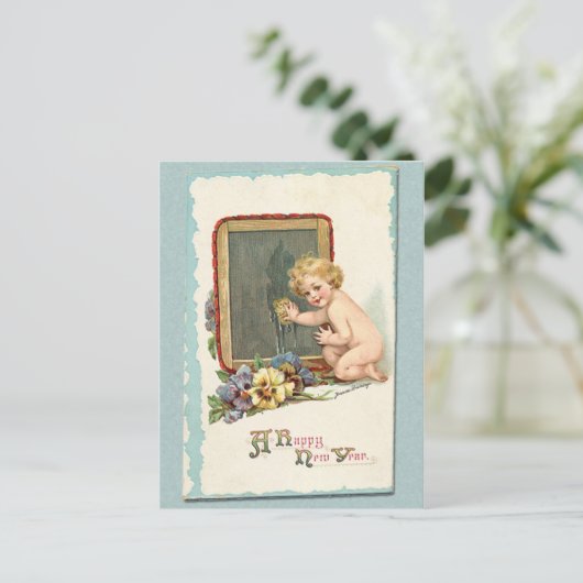 Carte Postale Nettoyer l'ardoise (Debout devant)