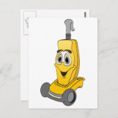 Carte Postale Nettoyeur à vide jaune (Devant / Derrière)