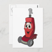 Carte Postale Nettoyeur de vide rouge (Devant / Derrière)