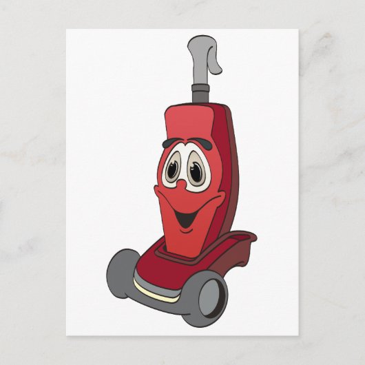 Carte Postale Nettoyeur de vide rouge (Devant)