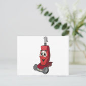 Carte Postale Nettoyeur de vide rouge (Debout devant)