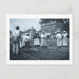 Carte Postale Nettoyeurs de voie New York Central Railroad Vinta