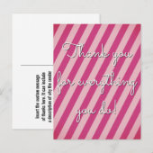 Carte Postale Nettoyez "le Merci pour tout ce que vous faites !" (Devant / Derrière)