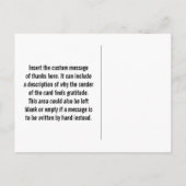 Carte Postale Nettoyez "le Merci pour tout ce que vous faites !" (Dos)