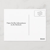 Carte Postale Neue Adresskarte d'Allemand Lustige (Dos)