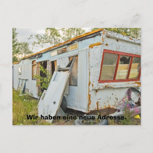 Carte Postale Neue Adresskarte d'Allemand Lustige (Devant)