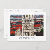 Carte Postale Neues Rathaus, Munich Postcard (Devant / Derrière)