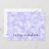 Carte Postale Neuf Nuages (Devant / Derrière)