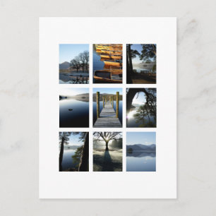 Carte Postale Neuf vues de Derwentwater - Lake District, Royaume