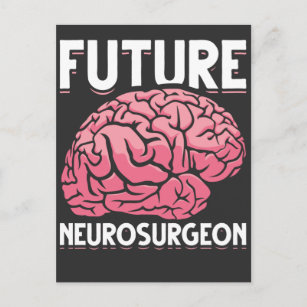 Carte Postale Neurochirurgien Étudiant Funky Cerveau Neuro Chiru