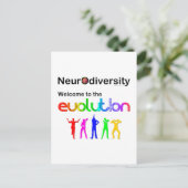 Carte Postale Neurodiversity Welcome (Debout devant)
