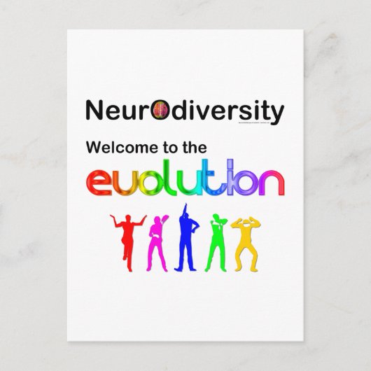 Carte Postale Neurodiversity Welcome (Devant)