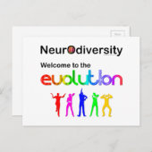 Carte Postale Neurodiversity Welcome (Devant / Derrière)