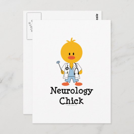 Carte postale Neurology Chick (Devant / Derrière)