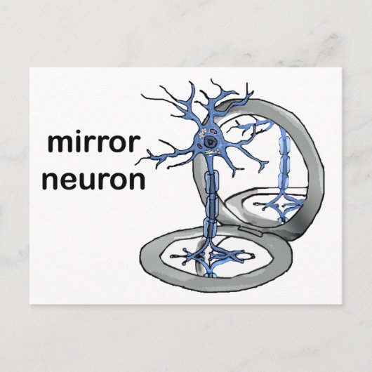 Carte Postale Neuron miroir (Devant)